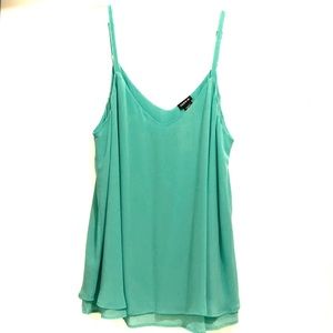 Green Turquoise double layer chiffon. Torrid